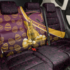 Brisbane Broncos Easter Day Back Car Seat Cover Bunny and Egg Pattern in Gold Maroon Festive Style