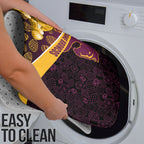 Brisbane Broncos Easter Day Bathroom Set Bunny and Egg Pattern in Gold Maroon Festive Style
