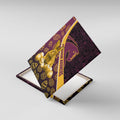 Brisbane Broncos Easter Day Canvas Wall Art Bunny and Egg Pattern in Gold Maroon Festive Style
