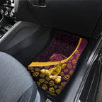 Brisbane Broncos Easter Day Car Mats Bunny and Egg Pattern in Gold Maroon Festive Style