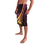 Brisbane Broncos Easter Day Lavalava Bunny and Egg Pattern in Gold Maroon Festive Style