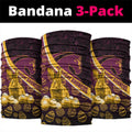 Brisbane Broncos Easter Day Neck Gaiter Bunny and Egg Pattern in Gold Maroon Festive Style