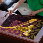 Brisbane Broncos Easter Day Puzzle Bunny and Egg Pattern in Gold Maroon Festive Style
