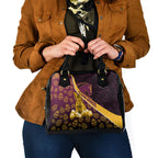 Brisbane Broncos Easter Day Shoulder Handbag Bunny and Egg Pattern in Gold Maroon Festive Style