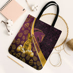 Brisbane Broncos Easter Day Tote Bag Bunny and Egg Pattern in Gold Maroon Festive Style