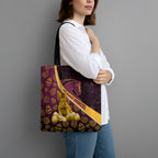 Brisbane Broncos Easter Day Tote Bag Bunny and Egg Pattern in Gold Maroon Festive Style