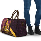Brisbane Broncos Easter Day Travel Bag Bunny and Egg Pattern in Gold Maroon Festive Style