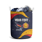 Personalized Adelaide Football Laundry Basket Easter Egg Pattern Red Blue Tribal Dot Art Style