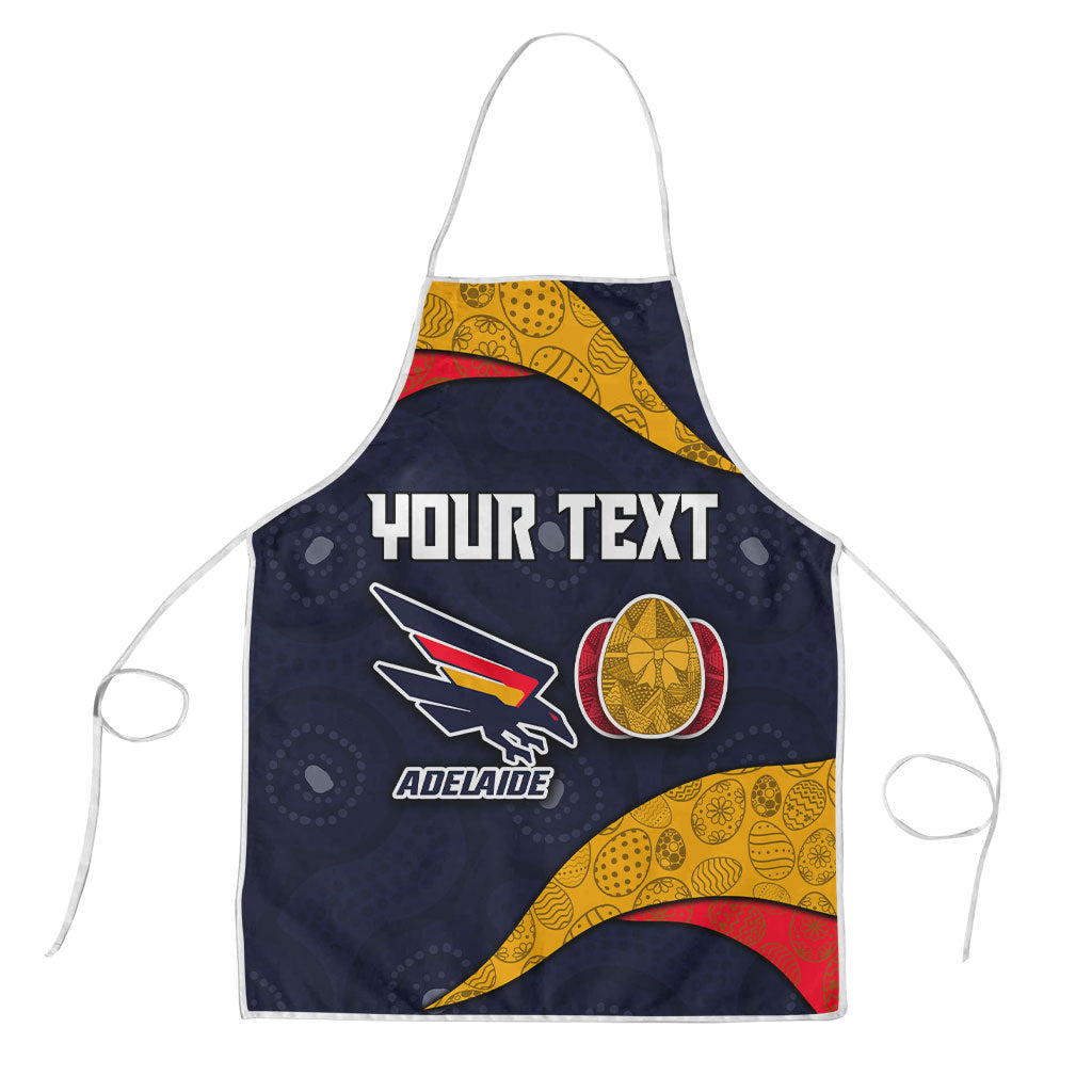 Personalized Adelaide Football Apron Easter Egg Pattern Red Blue Tribal Dot Art Style