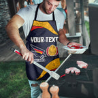 Personalized Adelaide Football Apron Easter Egg Pattern Red Blue Tribal Dot Art Style