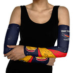 Personalized Adelaide Football Arm Sleeves Easter Egg Pattern Red Blue Tribal Dot Art Style