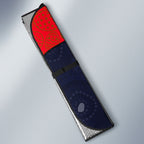Personalized Adelaide Football Auto Sun Shade Easter Egg Pattern Red Blue Tribal Dot Art Style