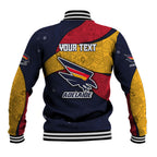 Personalized Adelaide Football Baseball Jacket Easter Egg Pattern Red Blue Tribal Dot Art Style
