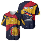 Personalized Adelaide Football Baseball Jersey Easter Egg Pattern Red Blue Tribal Dot Art Style