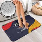 Personalized Adelaide Football Bathroom Set Easter Egg Pattern Red Blue Tribal Dot Art Style