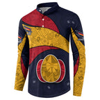 Personalized Adelaide Football Button Sweatshirt Easter Egg Pattern Red Blue Tribal Dot Art Style