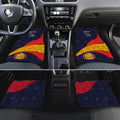 Personalized Adelaide Football Car Mats Easter Egg Pattern Red Blue Tribal Dot Art Style