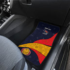 Personalized Adelaide Football Car Mats Easter Egg Pattern Red Blue Tribal Dot Art Style