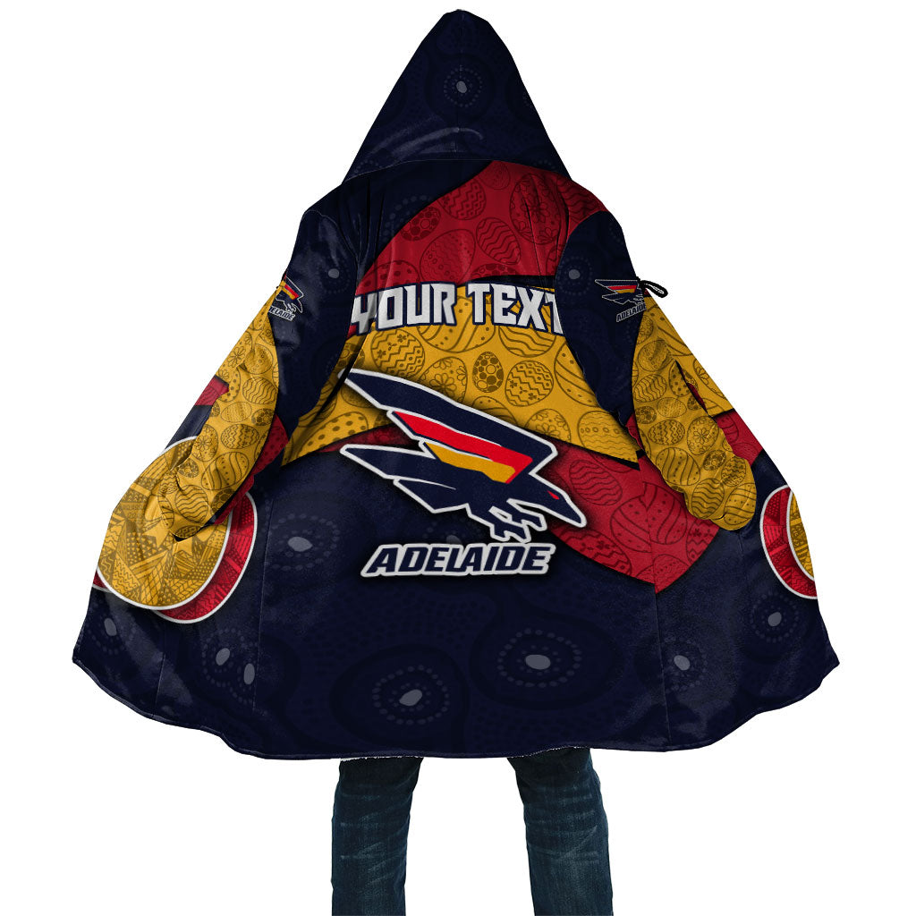 Personalized Adelaide Football Cloak Easter Egg Pattern Red Blue Tribal Dot Art Style