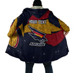 Personalized Adelaide Football Cloak Easter Egg Pattern Red Blue Tribal Dot Art Style