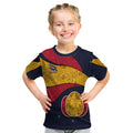 Personalized Adelaide Football Kid T Shirt Easter Egg Pattern Red Blue Tribal Dot Art Style