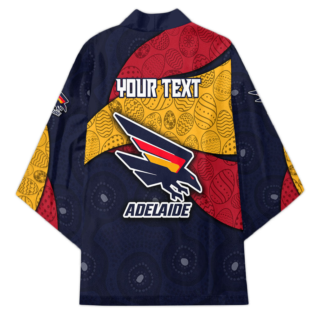 Personalized Adelaide Football Kimono Easter Egg Pattern Red Blue Tribal Dot Art Style