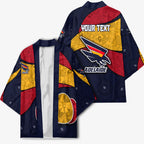 Personalized Adelaide Football Kimono Easter Egg Pattern Red Blue Tribal Dot Art Style