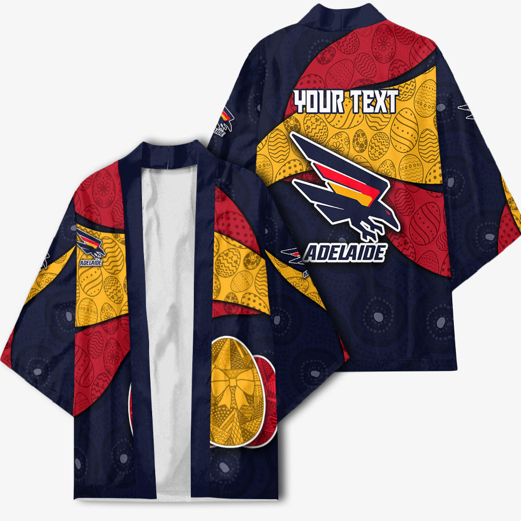 Personalized Adelaide Football Kimono Easter Egg Pattern Red Blue Tribal Dot Art Style
