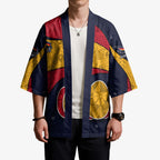 Personalized Adelaide Football Kimono Easter Egg Pattern Red Blue Tribal Dot Art Style