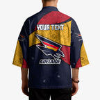 Personalized Adelaide Football Kimono Easter Egg Pattern Red Blue Tribal Dot Art Style