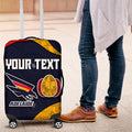 Personalized Adelaide Football Luggage Cover Easter Egg Pattern Red Blue Tribal Dot Art Style