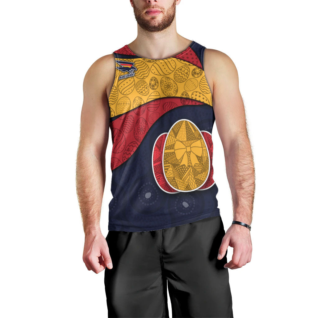 Personalized Adelaide Football Men Tank Top Easter Egg Pattern Red Blue Tribal Dot Art Style