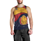 Personalized Adelaide Football Men Tank Top Easter Egg Pattern Red Blue Tribal Dot Art Style
