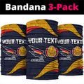 Personalized Adelaide Football Neck Gaiter Easter Egg Pattern Red Blue Tribal Dot Art Style