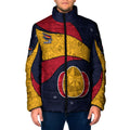 Personalized Adelaide Football Padded Jacket Easter Egg Pattern Red Blue Tribal Dot Art Style