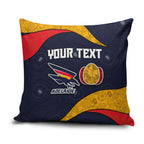 Personalized Adelaide Football Pillow Cover Easter Egg Pattern Red Blue Tribal Dot Art Style