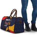 Personalized Adelaide Football Travel Bag Easter Egg Pattern Red Blue Tribal Dot Art Style