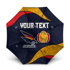 Personalized Adelaide Football Umbrella Easter Egg Pattern Red Blue Tribal Dot Art Style
