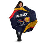 Personalized Adelaide Football Umbrella Easter Egg Pattern Red Blue Tribal Dot Art Style