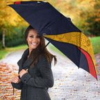 Personalized Adelaide Football Umbrella Easter Egg Pattern Red Blue Tribal Dot Art Style