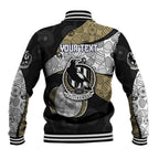 Personalized Magpie Football Baseball Jacket Easter Egg Pattern Monochrome Tribal Dot Art Style