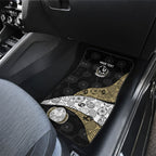 Personalized Magpie Football Car Mats Easter Egg Pattern Monochrome Tribal Dot Art Style