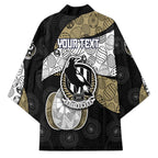 Personalized Magpie Football Kimono Easter Egg Pattern Monochrome Tribal Dot Art Style