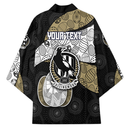 Personalized Magpie Football Kimono Easter Egg Pattern Monochrome Tribal Dot Art Style