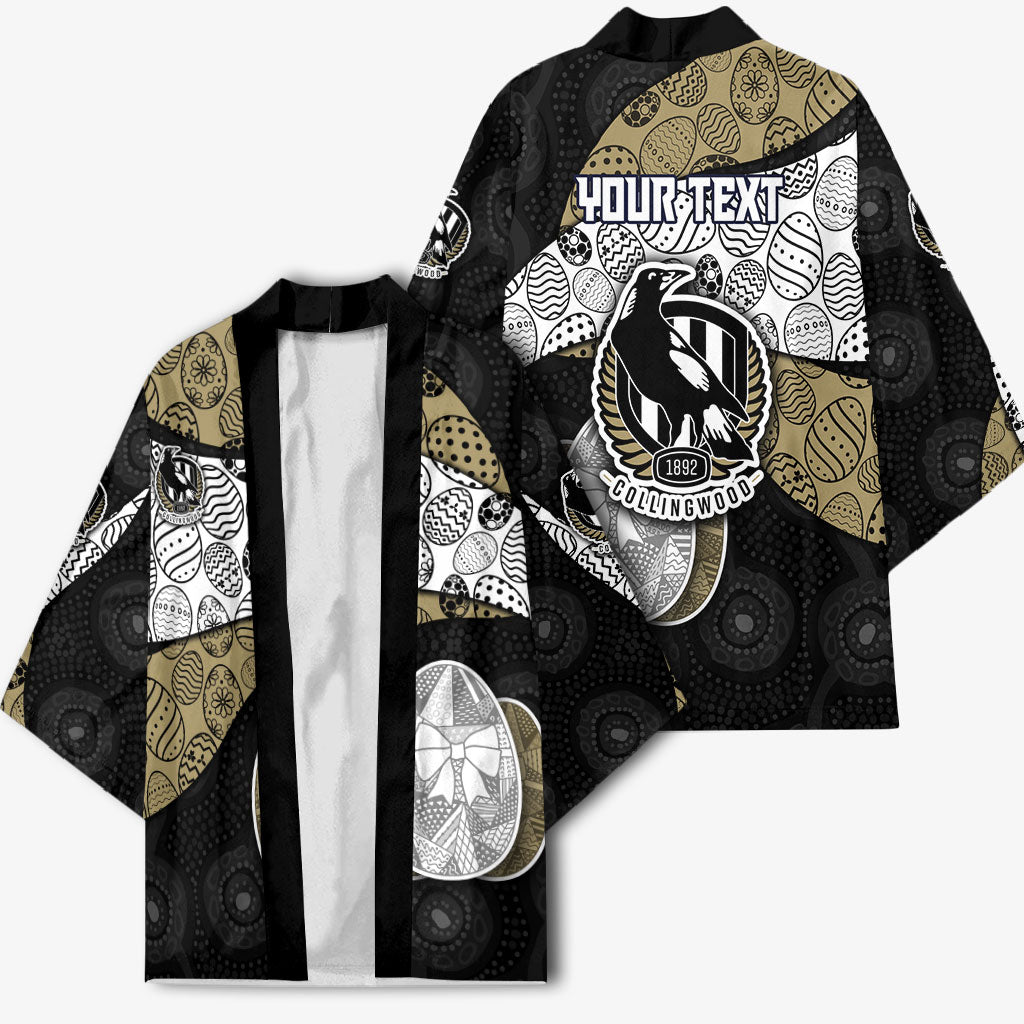 Personalized Magpie Football Kimono Easter Egg Pattern Monochrome Tribal Dot Art Style