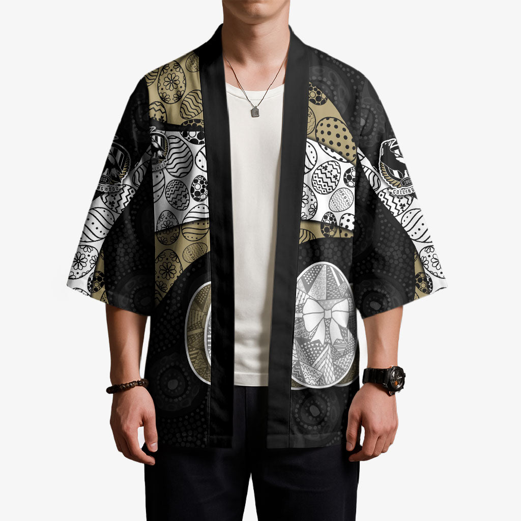 Personalized Magpie Football Kimono Easter Egg Pattern Monochrome Tribal Dot Art Style