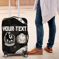 Personalized Magpie Football Luggage Cover Easter Egg Pattern Monochrome Tribal Dot Art Style