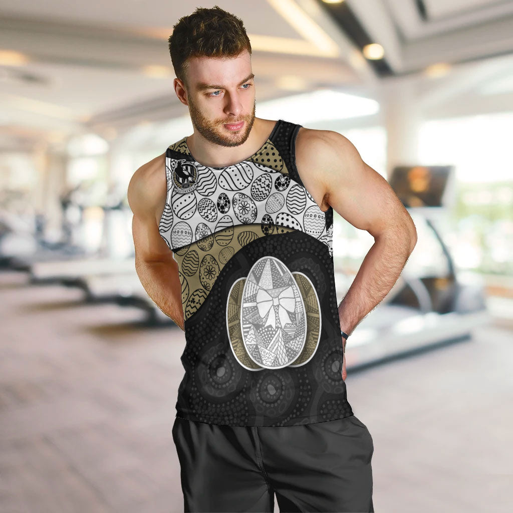 Personalized Magpie Football Men Tank Top Easter Egg Pattern Monochrome Tribal Dot Art Style