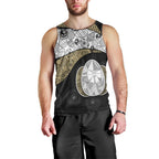 Personalized Magpie Football Men Tank Top Easter Egg Pattern Monochrome Tribal Dot Art Style