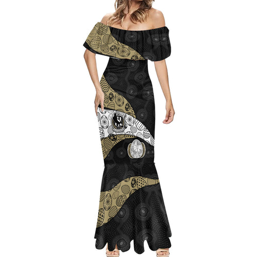 Personalized Magpie Football Mermaid Dress Easter Egg Pattern Monochrome Tribal Dot Art Style